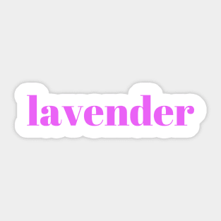 Lavender Sticker